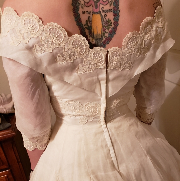 Handmade Dresses & Skirts - Vintage 1950's Wedding Dress